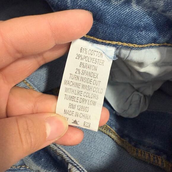 Forever 21 Indigo Rein High Rise Denim Bootcut Flare Pants, 30x32 1/ - Picture 7 of 8